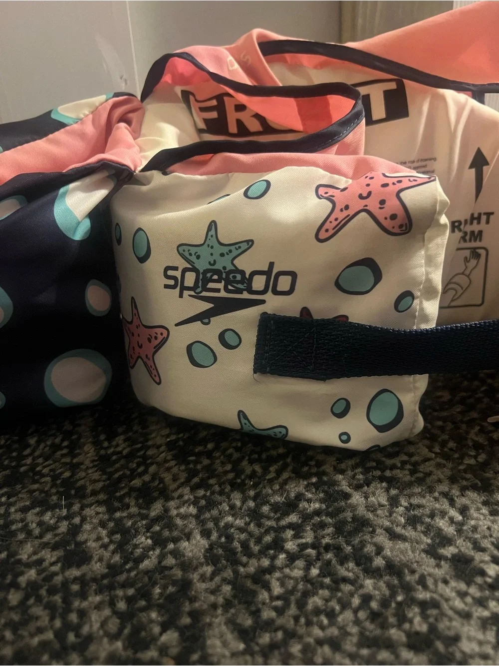 Speedo Kids Pink & Navy Mermaid Cat Floatation Vest